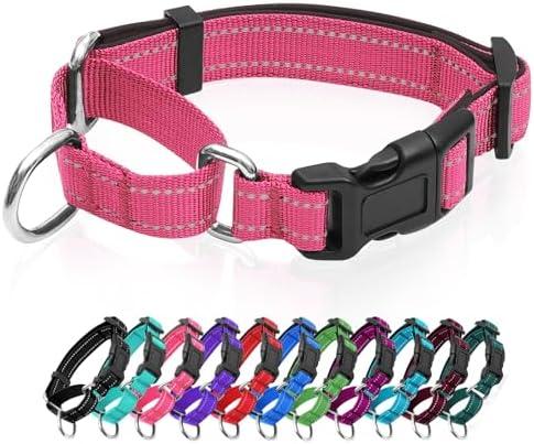 Amazon.com : Reflective Martingale Dog Collars. Dog Collar with Quick Release Buckle. Adjustable Soft Padded Breathable Nylon Pet Collar Suitable for Puppies for Small Medium Large Dogs