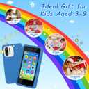 3.97" Touchscreen Kids Toys Smart Phone, Kids Phone with Games & Dual Camera, Toddler Toys Phone, Boys and Girls Learning Toy Phone for 3-9 Years Old (Blue)
