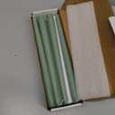 MTLEE 16 Pcs 10 Inch Long Tapered Candle Stick Bulk Smokeless Unscented Burning Candlestick Paraffin Wax with Cotton Wick for Valentine's Day Baby Shower Wedding Holiday Party Church(Pea Green)