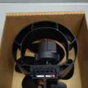 Easywave Oscillating Wood Stove Fan: Fireplace Fan with Wood Stove Magnetic Thermometer - 6 Blades Heat Powered Stove Fan for Wood/Log Burner/Fireplaces