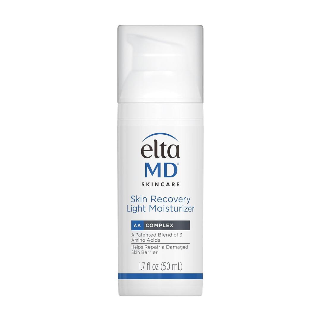EltaMD Skin Recovery Light Face Moisturizer for Dry Skin, Oil Free Moisturizer for Face and Acne Prone Skin Care, 1.7 oz Pump