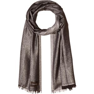 Calvin Klein womens Lightweight Wrap Scarf (One Size, Steel Grey)