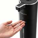 Touchless Automatic Liquid Soap Dispenser | USB Rechargeable Wall Mount 400ml Waterproof Sensor Foam Hand Soap Dispenser for Bathroom Kitchen Kids Black