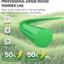 2 x T-03866 Twisted Trimmer Line for Makita Weed Wacker String0.080, Green, 175, 1/2 lbs.