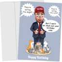 Trump Birthday Card - Funny Birthday Card for Men Women Dad, Mom, Brother, Sister, Friends, Kids - Donald Trump - Greeting Cards for Birthday Decorations & Gifts 5 x 7 Inch (Style 09)