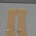 Truform 30-40 mmHg Compression Stockings for Men and Women, Knee High Length, Open Toe, Beige, Medium