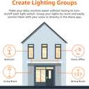 Amazon Basics Smart A19 LED Light Bulb, Color Changing, 9W (60W Equivalent), 800LM, Works with Alexa Only, 2.4 GHz Wi-Fi, No Hub Required, 4 Pack