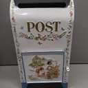 Vintage Wedding Mailbox Metal Post Box Mailboxes Decorative Card Box with Slot Rustic Mail Box Gift Card Box for Party Reception Birthday Baby Shower Decor