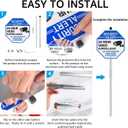 GicnKeuz Video Surveillance Sign with 28" Stake for Outside, 10"x10" Security Sign - Rust Free Heavy Reflective Aluminum, Fade Resistant/Waterproof, Including Screws, Easy to Install, Outdoor Use (2 PACK)