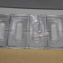 LARGER Compartment - 2 Tier Stackable Water Bottle Organizer Holder - for Stanley 40oz & Others' Large Tumbler - Clear Wine Rack, 8 Cup Bottle Holder for Cabinet Home Countertop Fridge Pantry Shelf