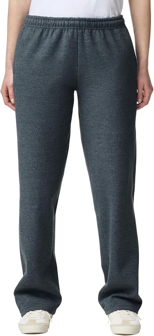 Gildan Adult Fleece Open Bottom Sweatpants with Pockets, Style G18300, Size M