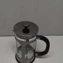 BAYKA French Press Coffee Maker, Large 304 Stainless Steel Coffee Press, Cold Brew Heat Resistant Thickened Borosilicate Coffee Pot for Camping Travel Gifts, 34 Ounce, Dark Pewter