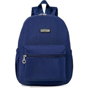 AOTIAN Mini Lightweight 11.8 Inch Backpack Durable Travel Hiking Women and Girls Small Daypack, 7 Liters Blue