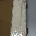 Glicrili 10Pcs Natural Dried Wisteria Hanging Flowers - 23" Bleached White Preserved Amaranthus for Wedding Decor, Dry Flowers Arrangement, Garlands, Home Decor, Vase Filler, Wall Decoration