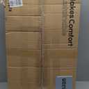 Steel Base Rolling TV Stand for 32-75 inch TVs up to 110 lbs, Leveling & Tilt & Swivel Mobile TV Stand with Hidden Wire Management, Height Adjustable Portable Tv Stand with Steel Shelf, Black (without Power Outlet)