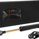 JFG RACING Motorcycle Steering Damper without Mounting Brackets,Universal CNC 13" Adjustable Universal Steering Stabilizer for Most Motorcycles Street Sport Road Racing Bike - Carbon Fiber