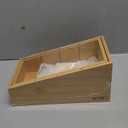 HTB 4-Section Snack Organizer with Removable Dividers for Kitchen, Cabinet, Office, Countertop, 2 Pack Bamboo Pantry Storage Organization for Spice Packets, Seasoning Pouches, Coffee Pods