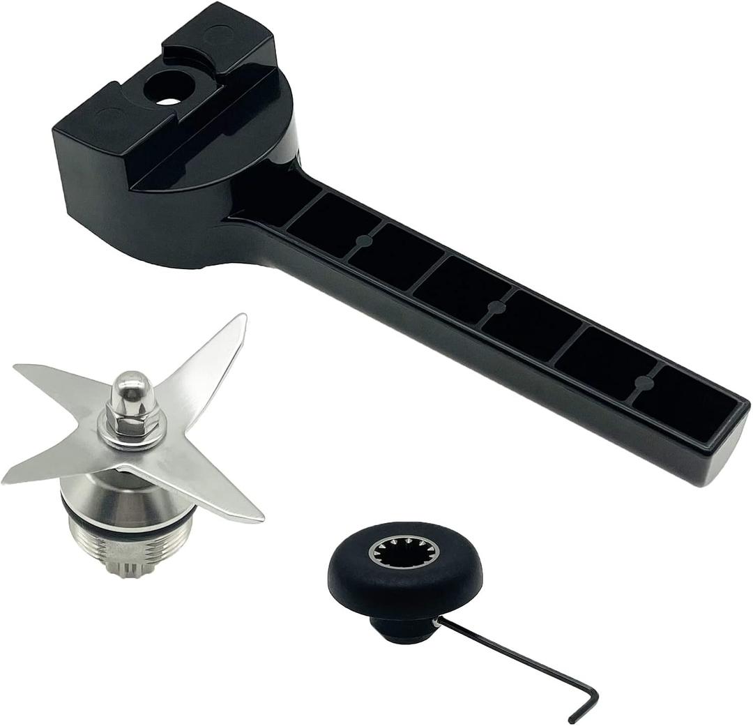 Wet Blade Assembly 104675 STM102R 1152 with Wrench Drive Socket Replacement for Vitamix Blender 500 4500 5000 5200 5500 6300 VM0102 VM0103 VM0104, Fits 64oz 48oz 32oz Standard Container