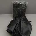 Outdoor Chair Covers, 2 Pack, 25"W x 25"D x 47"H, Waterproof, Black, Polyester Blend, Fits 4-6 Stackable Dining Chairs