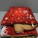 Blueangle Christmas Snowflakes Pet Bed Soft Crate Mat,Washable Dog Crate Bed Cushion Anti-Slip,Pet Mattress for Small Medium Dogs and Cats Kennel Pad, 36x24inch, Pack of