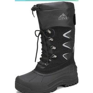NORTIV 8 Men's Waterproof Hiking Winter Snow Boots Insulated Fur Liner Lightweight Outdoor Tall Boots, Size 12 NORTIV 8 Men's Waterproof Hiking Winter Snow Boots Insulated Fur Liner Lightweight Outdoor Tall Boots, Size 12