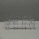 HBlife Widened 4.17 Inch Clear Acrylic Kids Shoe Rack for Closet Organizers and Storage, Small Shoe Rack 3 Sections Toddler Baby Shoe Storage Organizer Shelf, Desk File Book Purse Organizer(4 Pack)