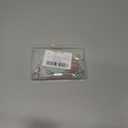 5PCS Key Fob Holder PU Leather Key Fob Holder ID Card Keys Chain Protector Case Cover with Keys Carabiner Clip Keychain Rings Keeper for Token Tag Door Entry Access Control(Black Brown Blue)