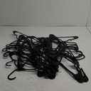 Our Modern Space 28 Pack Adult Plastic Hanger for Shirt Pants Coats Dresses Skirts Suits Jackets - Standard Thick Coat Hanger - Sturdy & Durable Design with Shoulder Grooves Hook - Black