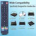 ZWP V3 Pro Replacement Voice Remote Control for vSeeBox V5 Pro,V1,V2,V2 Pro, V3, V3 Plus,V1 Max,Elite,Max