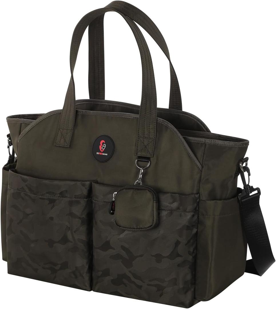 Diaper Bag Tote: Large Tote Baby Bag Boy Diaper Bag Stylish Girl Diaper Bag,Shoulder Mommy Bag (Armygreen)