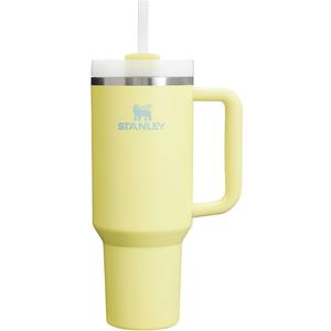 STANLEY Quencher H2.0 Tumbler with Handle and Straw 40 oz | Flowstate 3Position Lid | Cup Holder Compatible for Travel | Insulated Stainless Steel Cup | BPAFree | Pomelo