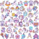 Tigeen 48 Pcs Unicorn Patches Iron on Unicorn Patches Bulk for Hats Clothes Sew on Applique DIY Accessory for Backpack Pants Jeans