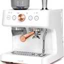 Café Bellissimo Semi Automatic Espresso Machine with Grinder & Milk Frother
Copper Accents, WiFi App Control, Large 95oz Tank, Matte White