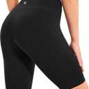 IUGA Biker Shorts for Women High Waist, Ultra Soft Womens Workout Shorts with Inner Pocket Opaque Yoga Gym Running Shorts 8" (Medium, Black)