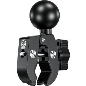 BRCOVAN 1.5'' Ball Clamp Mount Base with Aluminum Alloy Tough-Claw, Fit Handlebar Rail 0.5'' to 1.75'' in Diameter, Compatible with RAM Mounts C Size 1.5 Inches Ball Double Socket Arm