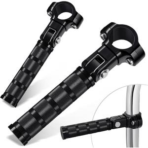 Benlari Highway Footpegs CNC Motorcycle Foot Pegs Stainless Steel 1in 1-1/4in 25mm 32mm Fit for Harley Davidson Street Guide for BMW for Honda for Suzuki for Kawasaki Engine Guards Crash Bars Black