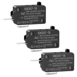 KW3AT-16 Microwave Oven Door Switch 16A 125/250V Door Interloc for KW3A, KW3A-16 (2 Open and 1 Closed)