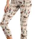 Cute Capri Leggings with Pockets for Women XS-3XL High Waisted Workout Pants (XL)