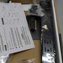 Universal Swivel TV /Table Top TV Stand for 19 to 43 inch TVs with 90 Degree Swivel, 4 Level Height Adjustable, Heavy Duty Tempered Glass Base, Holds up to 99LBS HT02B-001