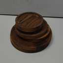 6PCS Wooden Risers for Display Wood Cake Stand for Party Round Food Risers for Buffet Wooden Holder Rustic Riser for Decor Tiered Tray Decor Home Kitchen (Rustic, 6 PCS (8, 6, 5))