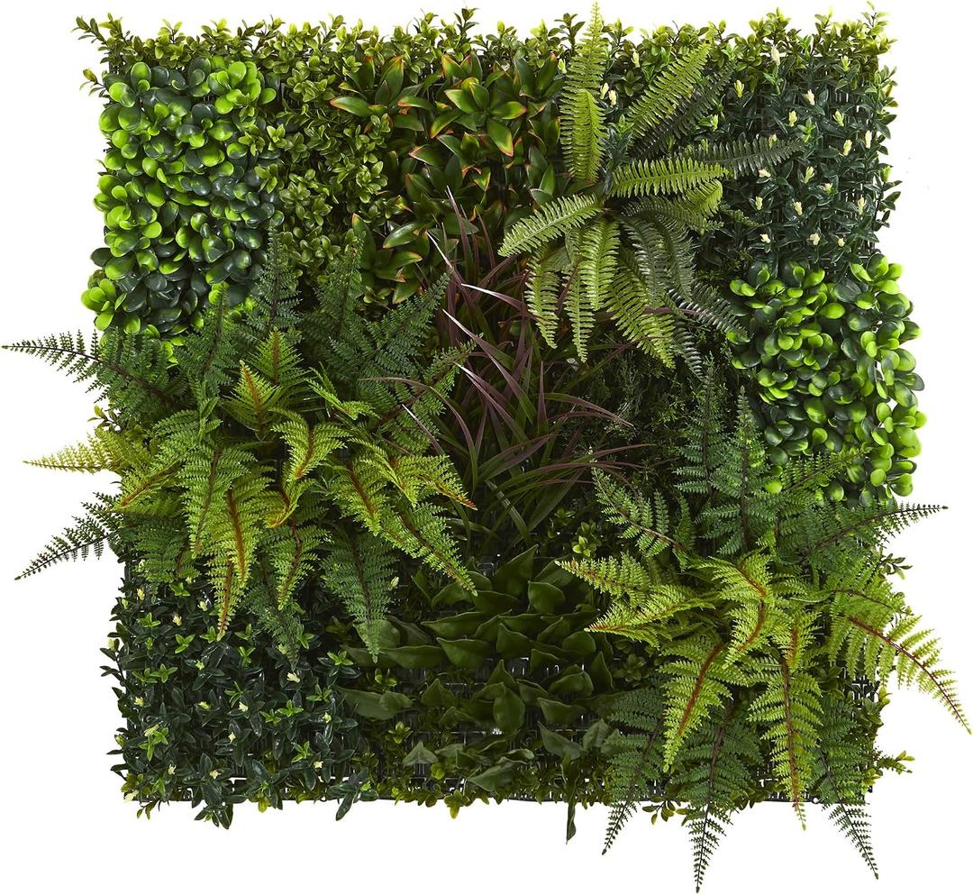 Nearly Natural 29in. x 29in. Artificial Living Wall UV Resistant (Indoor/Outdoor)