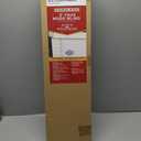 LOTUS & WINDOWARE Cordless 2-inchFaux Wood Blind 25" Wide x 68" Long,(Soft White-Antique White),Smooth, Room Darkening, Horizontal Blinds for Living Room, Bedroom, Interior Door Windows - 25 x 68,Sof