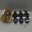 [3 Pack] BESTTEN Keyed Entry Door Knob, Entrance Door Lock, Keyed Different, Standard Ball, Matte Black