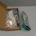 Hicarer 6 Pieces Hip Hop Costumes 80s/90s Outfits Accessories for Women Men Rapper DJ Costume Halloween Cosplay