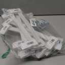 Smartor Skirt Hangers | Pants Hanger with Clips | Space Saving| Durable| Strong Clips| Pant Hanger for Men| White Hangers Clips for Women Shorts, Jeans, Slacks - 10 Pack