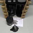Hamilton Beach FlexBrew Trio 2-Way Coffee Maker, Compatible with K-Cup Pods or Grounds, Combo, Single Serve & Full 12c Pot, Black - Fast Brewing (49902)