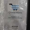 Choice Marts 100 Clear Plastic Bags With Handles 9"x12" Perfect for Merchandise And Retail 1.5Mil Thick Clear Gift Bags With Handles