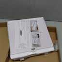 OurWarm White Wedding Card Box with Lock, PVC Gift Card Box with Blue Wreath, Wedding Decorations for Reception Envelop Money Gift Boxes for Graduation Birthday Bridal Baby Shower Decor