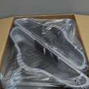 HOUSE DAY Heavy Duty Plastic Hangers 60 Pack, Non Slip Clothes Hangers with Rubber Pads and 360 Hook - Thin 0.2 Inch, Space Saving Coat Hanger Grey, Closet Organizer for Shirt, Pants, Suit, Skirt (Gray)