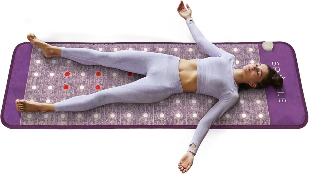 Biomat Infrared Mat | Crystal Mat for Therapy | Infrared Heating Mat | Red Light Therapy for Body | Hot Gemstone Therapy | Promotes for Muscle & Back Pain Relief | Sparkle Mat (Full Size)